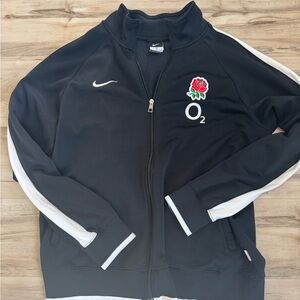 Nike England Rugby Union black full-zip track jacket